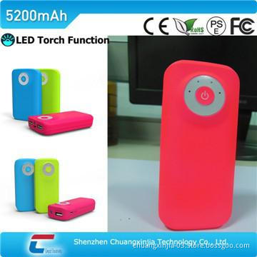 Usb power bank for iphone with LED torch Function